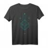 Heilige Geometrie T-Shirt mit magischem Würfel, Sonne, Mond & Chakrasymbolen – Mystisches Esoterik-Shirt für Yoga, Meditation & Spirituelle Praxis