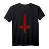 Upside Down Satanisches Kreuz T-Shirt – Symbol der Okkulten, Magie & Esoterik für Halloween, Satanismus & dunkle Studien