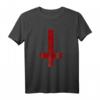 Upside Down Satanisches Kreuz T-Shirt – Symbol der Okkulten, Magie & Esoterik für Halloween, Satanismus & dunkle Studien