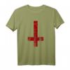 Upside Down Satanisches Kreuz T-Shirt – Symbol der Okkulten, Magie & Esoterik für Halloween, Satanismus & dunkle Studien
