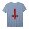 Upside Down Satanisches Kreuz T-Shirt – Symbol der Okkulten, Magie & Esoterik für Halloween, Satanismus & dunkle Studien