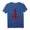 Upside Down Satanisches Kreuz T-Shirt – Symbol der Okkulten, Magie & Esoterik für Halloween, Satanismus & dunkle Studien