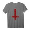 Upside Down Satanisches Kreuz T-Shirt – Symbol der Okkulten, Magie & Esoterik für Halloween, Satanismus & dunkle Studien