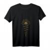 Damen Lotus Blume Unalome Yoga Meditation T-Shirt mit V-Ausschnitt – Spirituelles Outfit für Erleuchtung, Zen & Retreats
