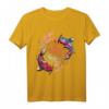 Koi Fisch Blume des Lebens Heilige Geometrie Japanisches T-Shirt – Asiatisch inspiriertes Tattoo-Design, Vintage Kunst, Geschenk für Tattoo- und Kunstliebhaber