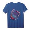 Koi Fisch Blume des Lebens Heilige Geometrie Japanisches T-Shirt – Asiatisch inspiriertes Tattoo-Design, Vintage Kunst, Geschenk für Tattoo- und Kunstliebhaber