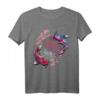 Koi Fisch Blume des Lebens Heilige Geometrie Japanisches T-Shirt – Asiatisch inspiriertes Tattoo-Design, Vintage Kunst, Geschenk für Tattoo- und Kunstliebhaber