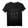 Weihnachts Workout Ugly Christmas Sweater Wein Lustig Spruch T-Shirt – Originelles Geschenk für Weinliebhaber und Weihnachtsfans