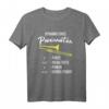 Lustiges Posaunen T-Shirt mit Dynamik eines Posaunisten – Perfekt für Blasmusik-Fans & Musiker im Orchester, Blaskapelle & Marching Band