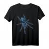 Blaue Tarantula Caribena versicolor T-Shirt – Gruseliges Gothic-Design, Festival & Halloween Outfit, Perfekt für Spukhaus & Herbstspuk