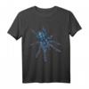 Blaue Tarantula Caribena versicolor T-Shirt – Gruseliges Gothic-Design, Festival & Halloween Outfit, Perfekt für Spukhaus & Herbstspuk