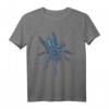 Blaue Tarantula Caribena versicolor T-Shirt – Gruseliges Gothic-Design, Festival & Halloween Outfit, Perfekt für Spukhaus & Herbstspuk