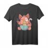 Süße Katze isst japanische Ramen Nudeln T-Shirt – Perfektes Geschenk für Katzenliebhaber, Katzenpapa und Katzenmama zu Geburtstag und Weihnachten