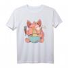 Süße Katze isst japanische Ramen Nudeln T-Shirt – Perfektes Geschenk für Katzenliebhaber, Katzenpapa und Katzenmama zu Geburtstag und Weihnachten