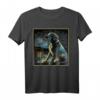 Labrador T-Shirt Damen & Herren mit Hund Gemälde und Sternenhimmel - Witziges Kunst Motiv, Perfekt als Geschenk für Labradorbesitzer