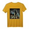 Labrador T-Shirt Damen & Herren mit Hund Gemälde und Sternenhimmel - Witziges Kunst Motiv, Perfekt als Geschenk für Labradorbesitzer