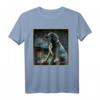 Labrador T-Shirt Damen & Herren mit Hund Gemälde und Sternenhimmel - Witziges Kunst Motiv, Perfekt als Geschenk für Labradorbesitzer