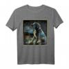 Labrador T-Shirt Damen & Herren mit Hund Gemälde und Sternenhimmel - Witziges Kunst Motiv, Perfekt als Geschenk für Labradorbesitzer
