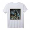 Labrador T-Shirt Damen & Herren mit Hund Gemälde und Sternenhimmel - Witziges Kunst Motiv, Perfekt als Geschenk für Labradorbesitzer
