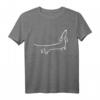 Dackel Hunde Tiergesicht mit Kunst Motiv – Hund T-Shirt Geschenkidee für Hundeliebhaber, Damen, Herren & Kinder
