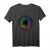 Optische Täuschung Spirale T-Shirt - Faszinierendes Rainbow Spiral Design für Büro, Campus, Party & als Geschenk für Illusionsliebhaber
