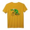 Krokodil mit Fahrrad T-Shirt für Kinder – Lustiges Tiermotiv für Fahrrad- und Reptilienliebhaber bei Radtouren
