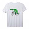 Krokodil mit Fahrrad T-Shirt für Kinder – Lustiges Tiermotiv für Fahrrad- und Reptilienliebhaber bei Radtouren