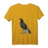 Damen Vintage Rabe Krähen T-Shirt mit V-Ausschnitt – Retro Vogelillustration für Vogelliebhaber & Tierwelt-Fans