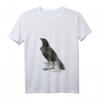 Damen Vintage Rabe Krähen T-Shirt mit V-Ausschnitt – Retro Vogelillustration für Vogelliebhaber & Tierwelt-Fans