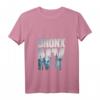 Damen Bronx NYC New York City Skyline Illustration Graphic Design T-Shirt mit V-Ausschnitt – Stilvolles Stadtmotiv für NYC-Liebhaber