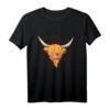 Hochlandkuh-Illustration T-Shirt – Perfektes Geschenk für Landwirte, Naturliebhaber & Schottland-Fans