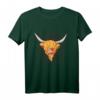 Hochlandkuh-Illustration T-Shirt – Perfektes Geschenk für Landwirte, Naturliebhaber & Schottland-Fans