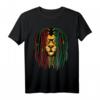 Reggae Löwe T-Shirt mit Dreadlocks – Afrikanisches Tiermotiv im Rastafari Style, Perfekt für Rasta Fans, Geburtstags- und Jahrestagsgeschenk