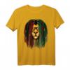 Reggae Löwe T-Shirt mit Dreadlocks – Afrikanisches Tiermotiv im Rastafari Style, Perfekt für Rasta Fans, Geburtstags- und Jahrestagsgeschenk