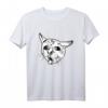 Hässliches Husten Katze Meme T-Shirt – Lustige Schwarzweiss-Illustration für Tierliebhaber & Meme-Fans