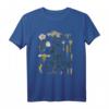 Yarrow Blumen Vintage Botanical Illustration T-Shirt – Botanisches Design für Pflanzen- und Naturfreunde