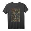 Vintage Mushrooms Champignons Chart Illustration Botanisches T-Shirt – Klassisch geschnitten, langlebig & stilvoll