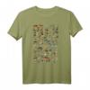 Vintage Mushrooms Champignons Chart Illustration Botanisches T-Shirt – Klassisch geschnitten, langlebig & stilvoll