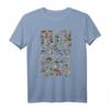 Vintage Mushrooms Champignons Chart Illustration Botanisches T-Shirt – Klassisch geschnitten, langlebig & stilvoll
