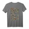 Vintage Mushrooms Champignons Chart Illustration Botanisches T-Shirt – Klassisch geschnitten, langlebig & stilvoll