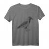 Schwarzes Krähen Raben Vogel Illustration T-Shirt im Vintage-Stil – Für Vogelbeobachter, Tierliebhaber & Gotik-Fans