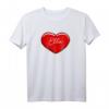 Handgezeichnetes Herz Ella - Personalisierte Liebe-Namen T-Shirt als Geschenk für Freunde, Familie, Valentinstag & besondere Anlässe