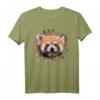 Roter Panda Katzenbär Illustration T-Shirt – Süßes Tiermotiv, Perfekt als Geschenk für Kinder, Frauen & Männer zu Weihnachten und Geburtstag