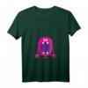 Damen & Kinder Funny Halloween Monster Illustration Graphic T-Shirt mit V-Ausschnitt – Lustiges Halloween Design für Kids & Erwachsene, perfekt für Trick or Treat, Geburtstag & festliche Anlässe