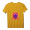 Damen & Kinder Funny Halloween Monster Illustration Graphic T-Shirt mit V-Ausschnitt – Lustiges Halloween Design für Kids & Erwachsene, perfekt für Trick or Treat, Geburtstag & festliche Anlässe