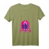 Damen & Kinder Funny Halloween Monster Illustration Graphic T-Shirt mit V-Ausschnitt – Lustiges Halloween Design für Kids & Erwachsene, perfekt für Trick or Treat, Geburtstag & festliche Anlässe