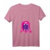 Damen & Kinder Funny Halloween Monster Illustration Graphic T-Shirt mit V-Ausschnitt – Lustiges Halloween Design für Kids & Erwachsene, perfekt für Trick or Treat, Geburtstag & festliche Anlässe