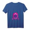 Damen & Kinder Funny Halloween Monster Illustration Graphic T-Shirt mit V-Ausschnitt – Lustiges Halloween Design für Kids & Erwachsene, perfekt für Trick or Treat, Geburtstag & festliche Anlässe