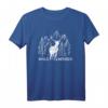 Waldmensch für Wanderer und Naturliebhaber - Hirsch Illustration T-Shirt als Geschenkidee für Outdoor-Fans und Waldarbeiter