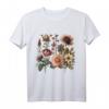 Vintage-inspirierte Blumen-Diagramm T-Shirt für Natur- und Gartenliebhaber – Perfektes Geschenk für Botaniker, Landwirte & Pflanzenfreunde